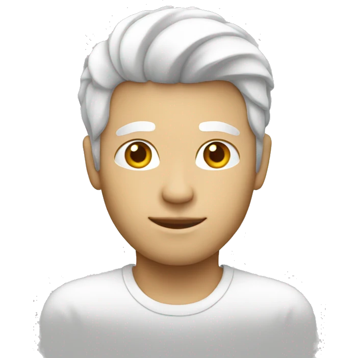 person (male), white shade, sofware  emoji