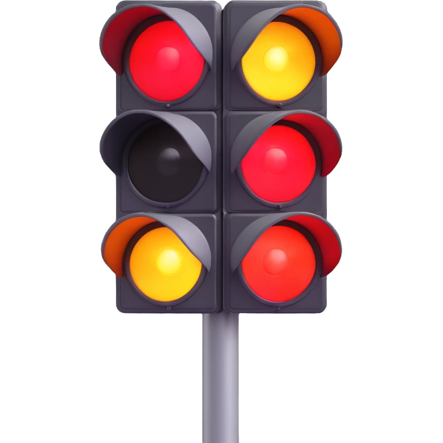 traffic light with red light on, meaning 'wait', stop/start vibe emoji emoji