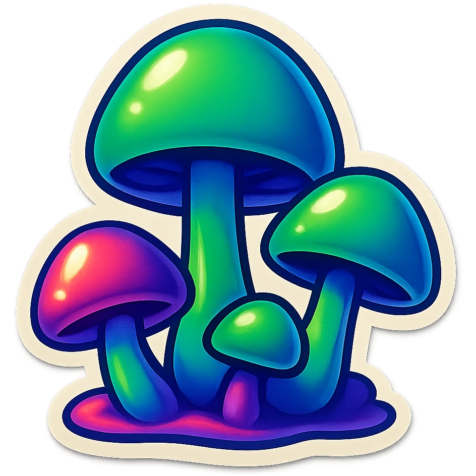 alien mushrooms emoji