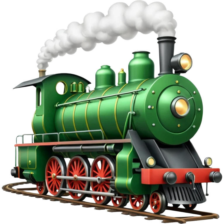 Create a green steam train emoji