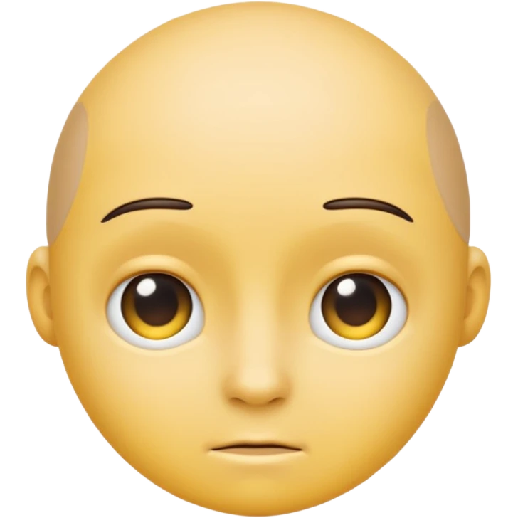 emoji with *NO* eyebrows staring into your soul  emoji
