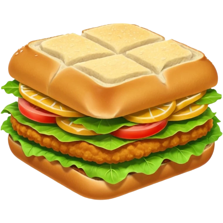 Schnitzelbroetchen mit Salatblatt, keine extra Sachen emoji