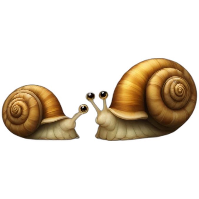 snail looking like a nerd emoji