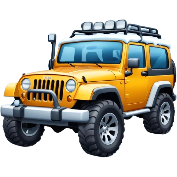 Jeep ascending Mt. Everest  emoji