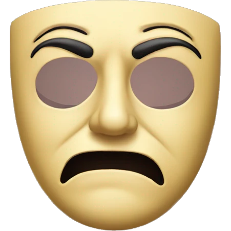 comedia del arte mask emoji
