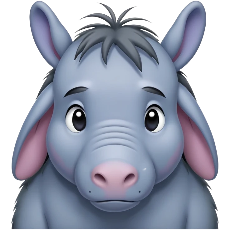 accurate eeyore from winnie the pooh  emoji