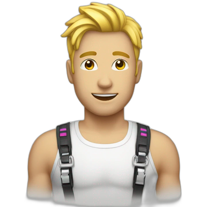 White circuit Gay in harness emoji