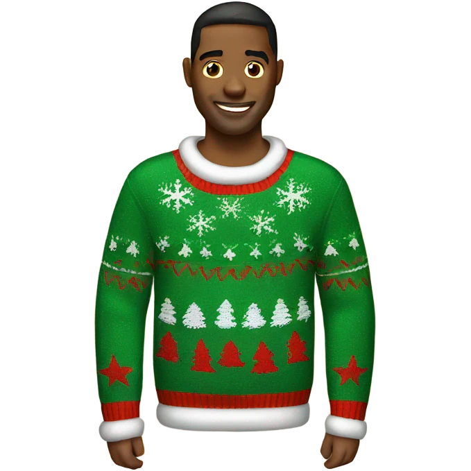 Realistic Ugly Christmas sweater emoji