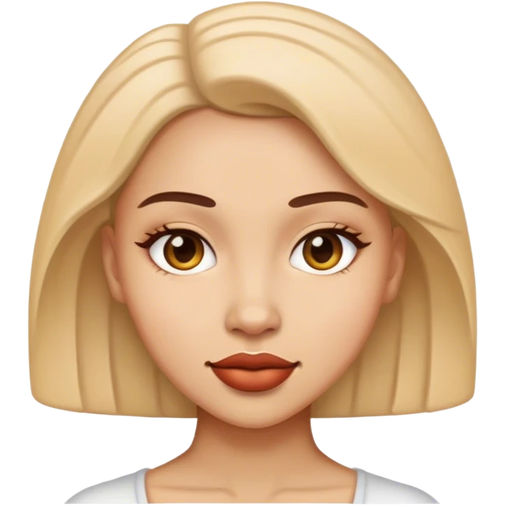 A woman and a  emoji