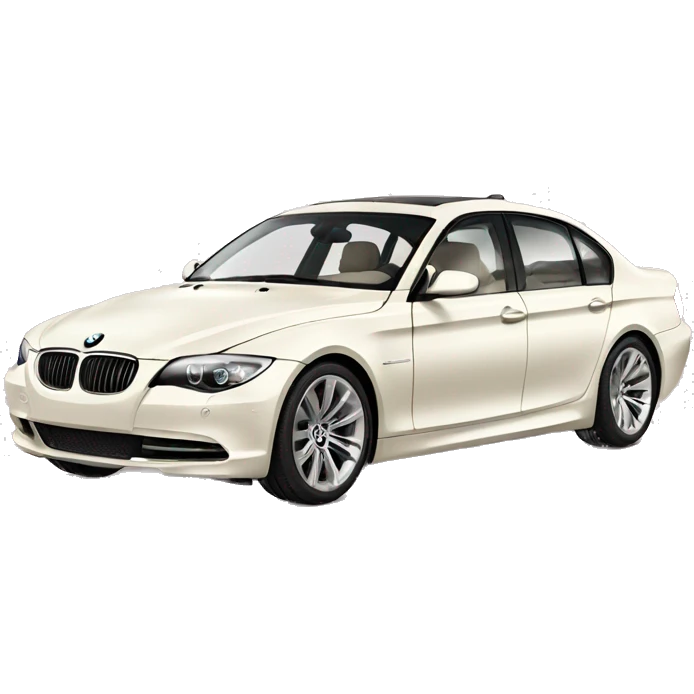 BMW luxury car all pink off white interior  emoji