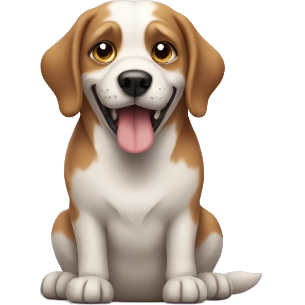 Dog saying no maam emoji