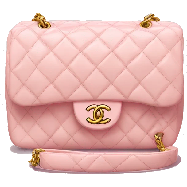 light pink chanel bag emoji