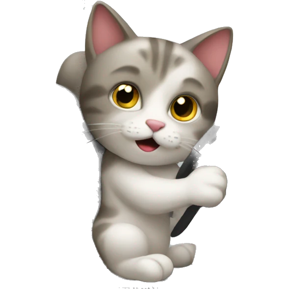 Cat driving car emoji
