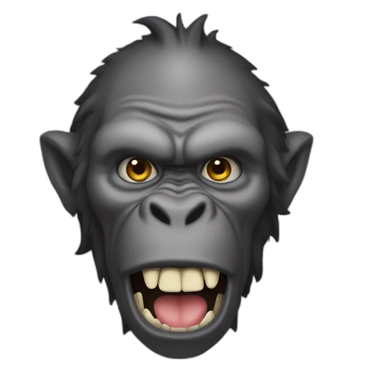Démon gorille emoji