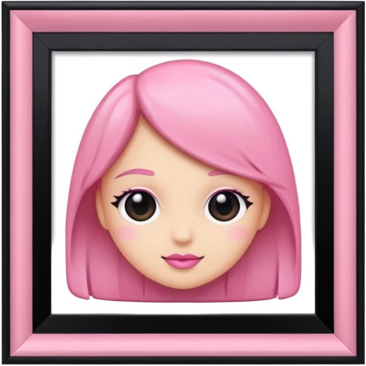 pink girly framed photos of something girly emoji