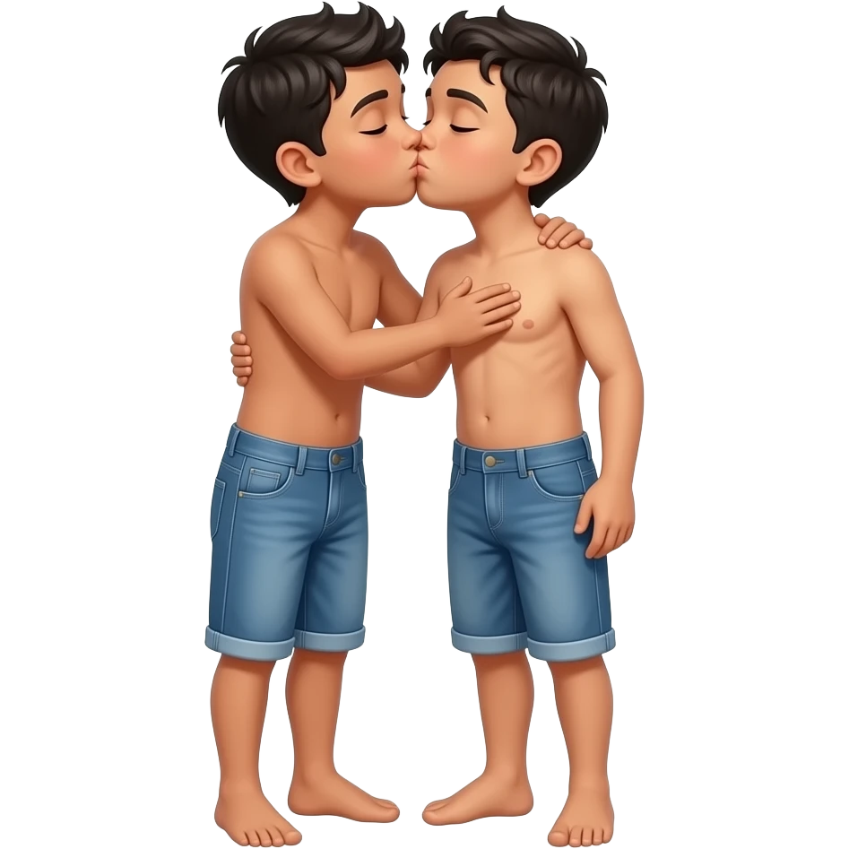 Boy to boy kiss her bobs Nepal emoji