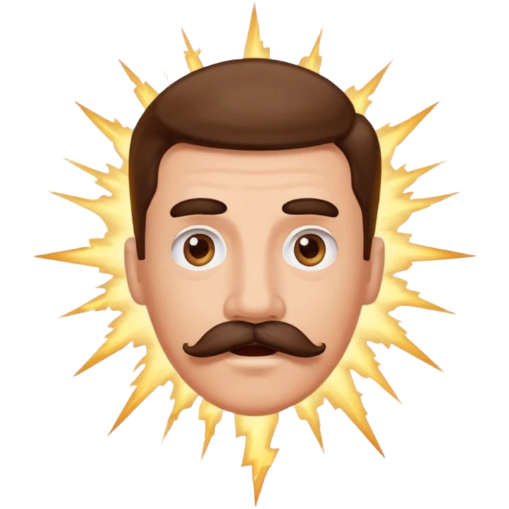 Create pls emoji that looks like austria dictator (hitler) it doesn’t have to be him but someone who looks alike , and combine it with emoji “mind blowing” emoji