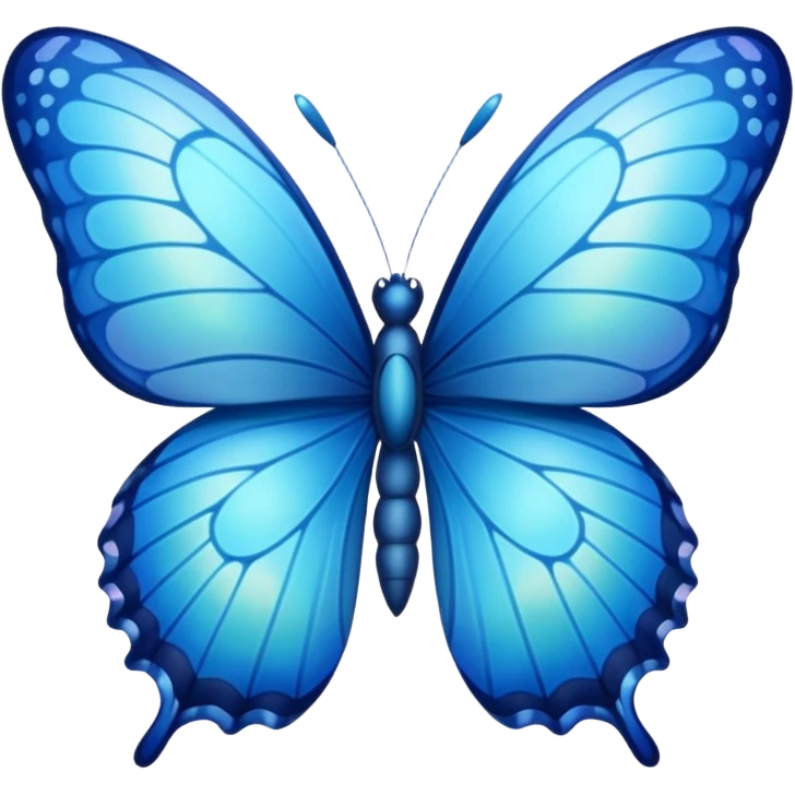 Blue butterfly emoji
