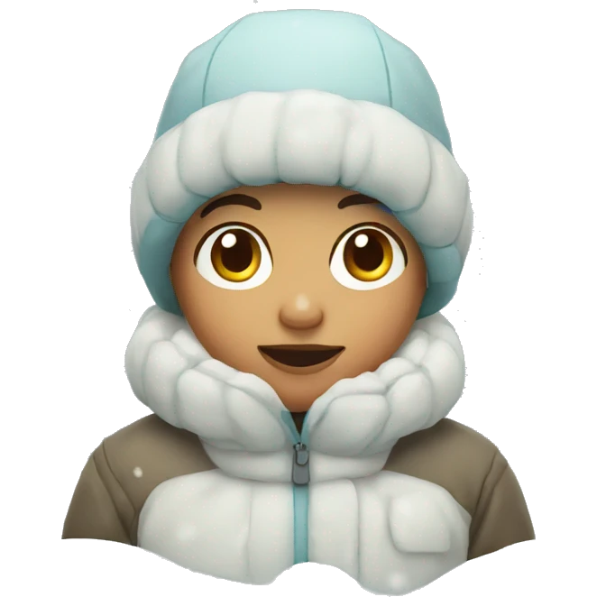 child in snow  emoji