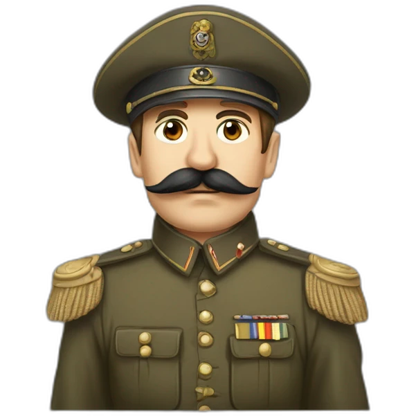 allemand moustachu de la seconde guerre mondiale emoji