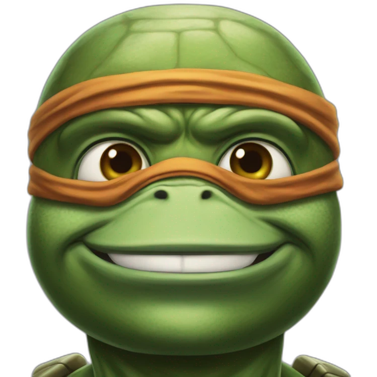 ninja turtle hyper realistic emoji