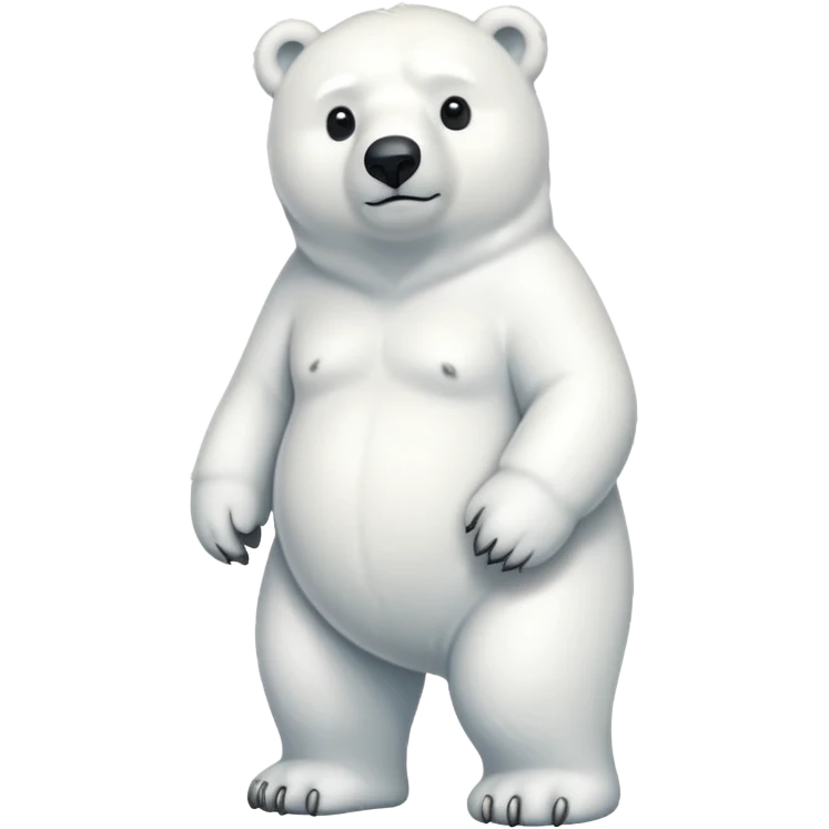 Full body polar bear emoji