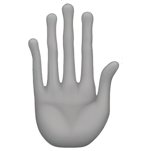 mano con el dedo anular y pulgar completamente cerrados emoji