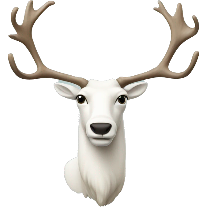 big white caribou emoji
