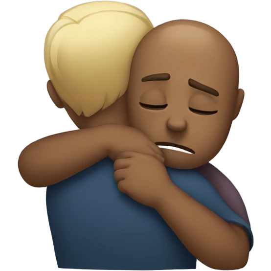 sad hug emoji