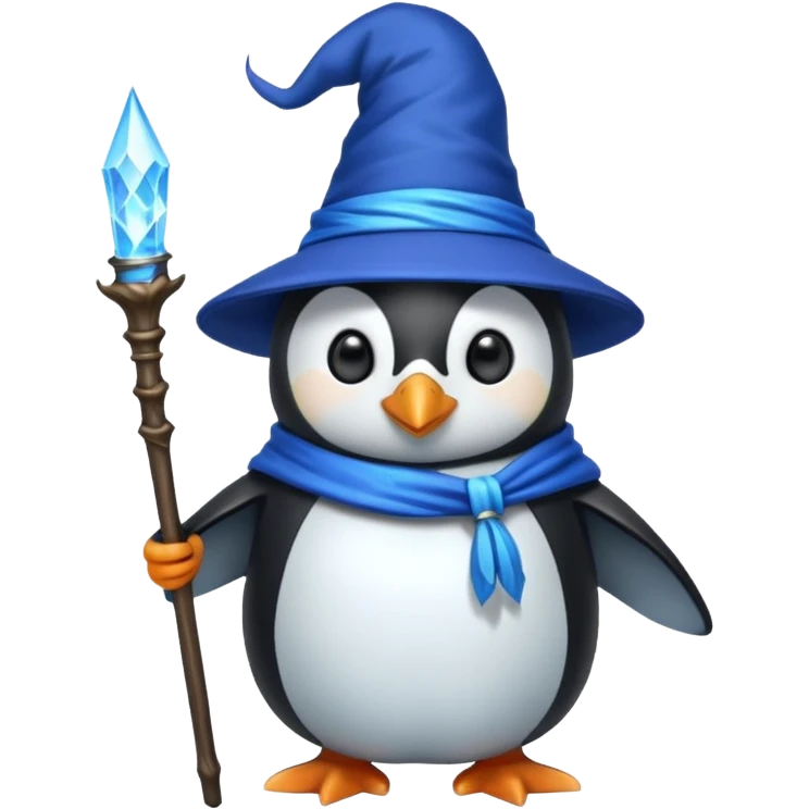 Penguin Wizard emoji