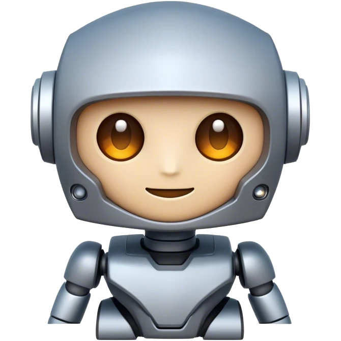 Emoji, Robot name Kite AI, cartoon, no background, fun emoji