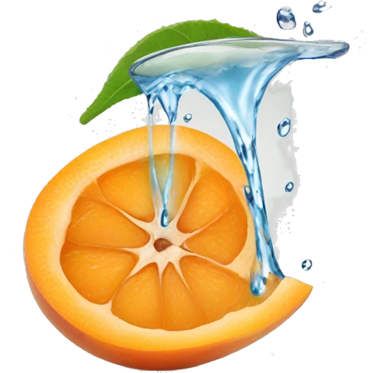 A SINGLE apricot slice water dripping on it NO DISH high quality emoji