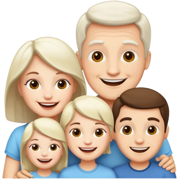 white skin family emoji