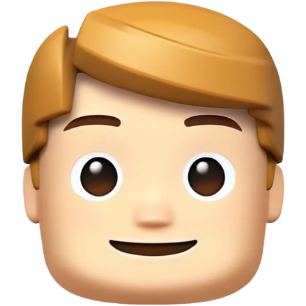 Roblox character with blocky body and smiling face emoji