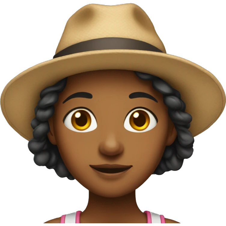 Girl wearing hat  emoji