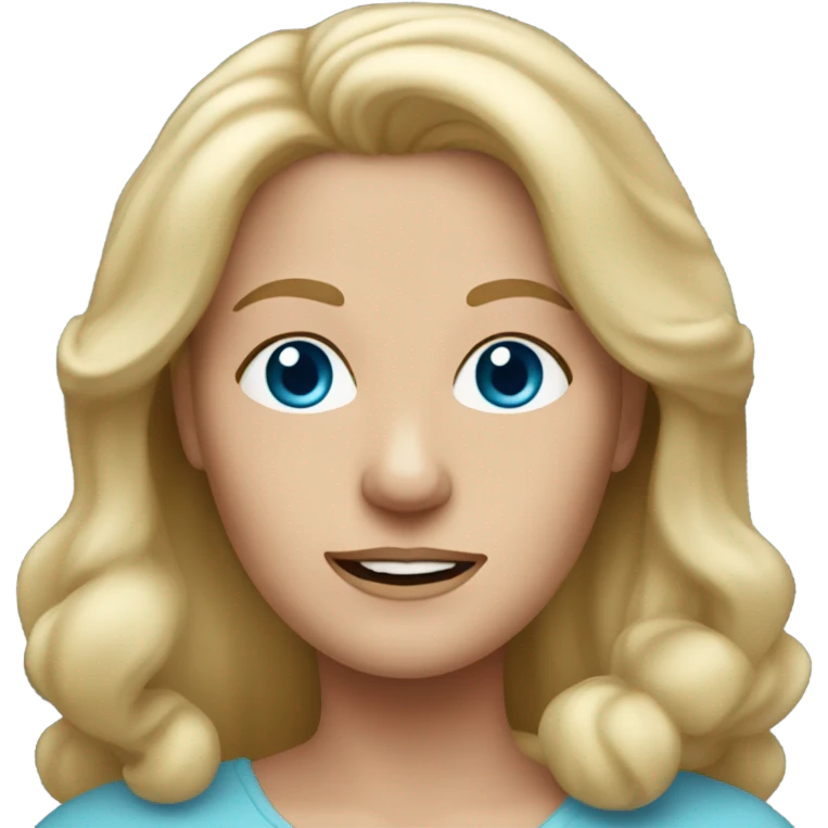 60 year old woman long blonde hair blue eyes  emoji