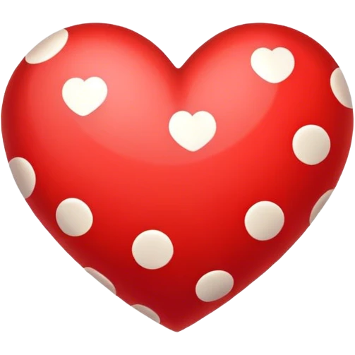 Spotty heart emoji