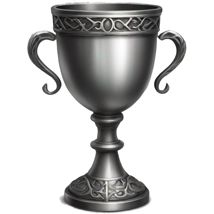 detailed gothic silver chalice emoji