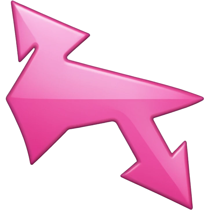 Pink curved go back arrow emoji