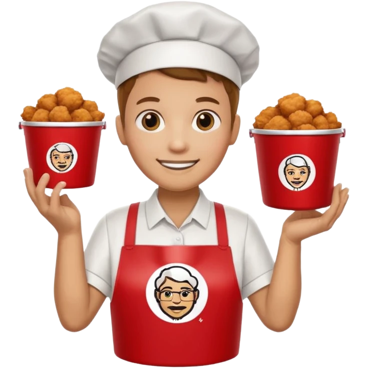 A KFC with 🥹 this for the face emoji