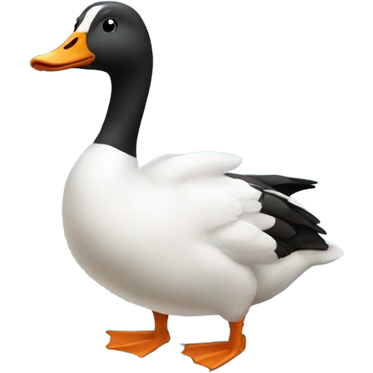 Goose bathing emoji
