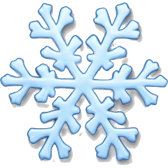 Melting snowflake emoji