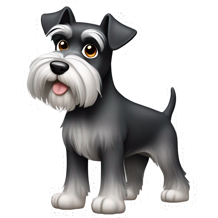 schnauzer full body emoji