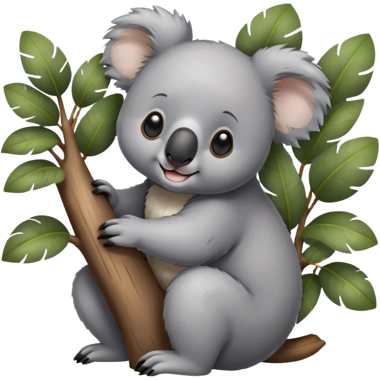Koala arrives at home emoji