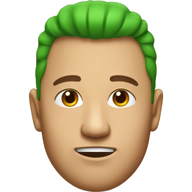 green head red haır  emoji