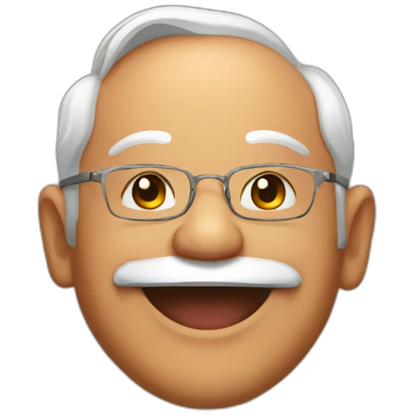 Smiley face modi emoji