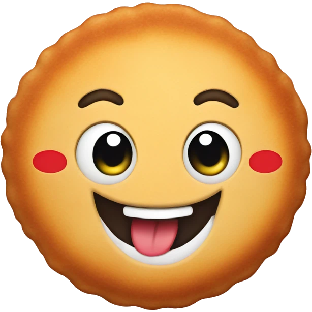 cutlet with the emotion of happiness emoji