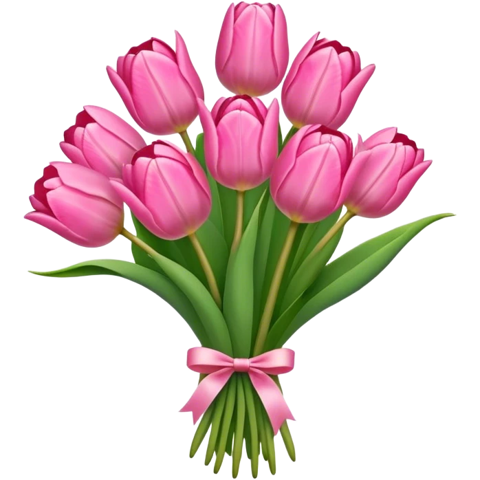 pink tulip bouquet  emoji