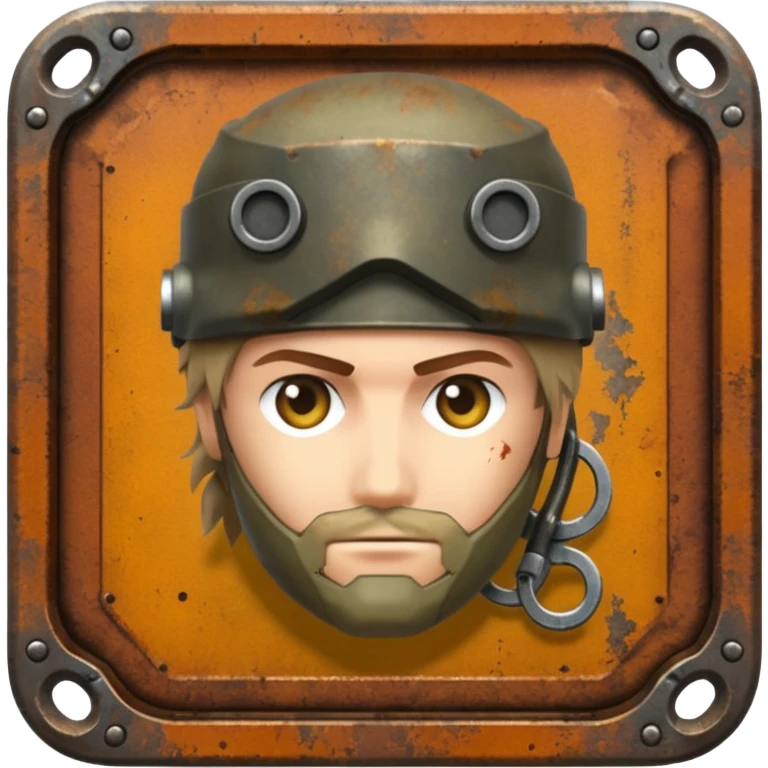 create ultra realistic metal rust-clear gear emoji