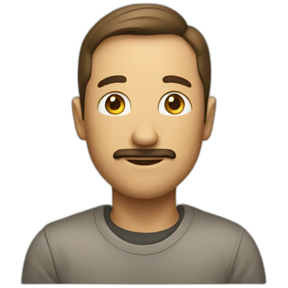 Question asked by man emoji